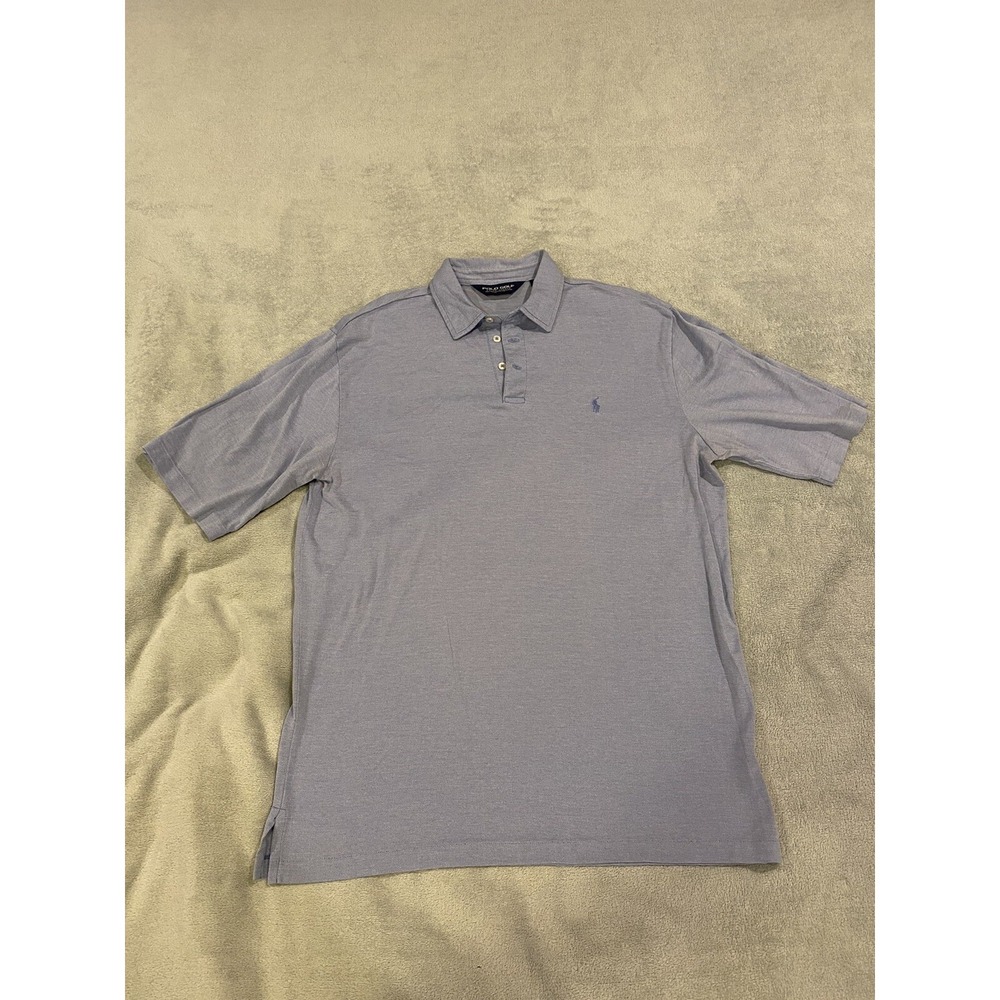 Mens Polo Golf Ralph Lauren Short Sleeve Golf Polo Shirt Blue L